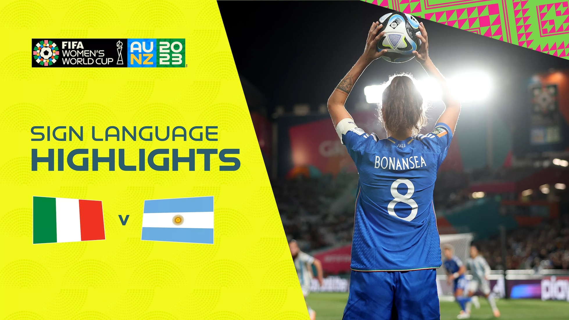 Italien - Argentinien | Gruppe G | FIFA Frauen-Weltmeisterschaft Australien & Neuseeland 2023™ | Highlights (Gebärdensprache)