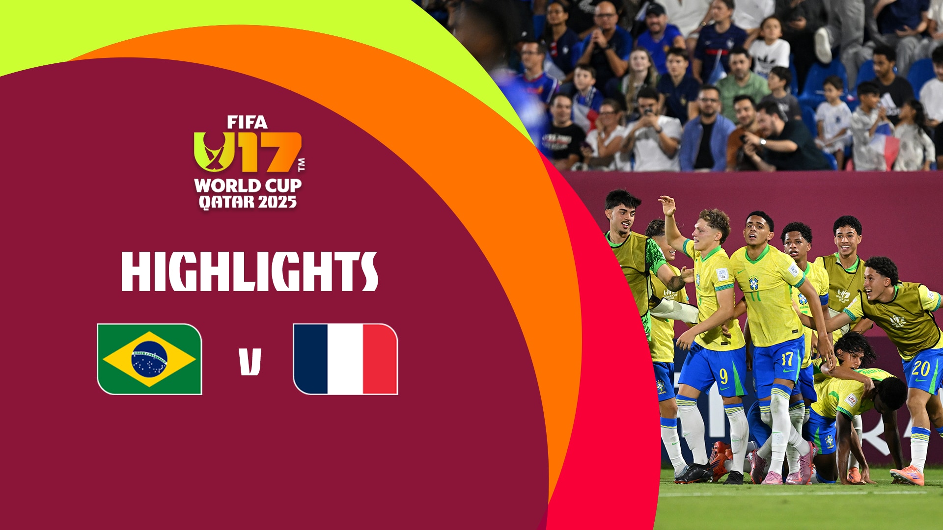 Brasil vs Francia | Copa Mundial Sub-17 de la FIFA Catar 2025™ | Highlights
