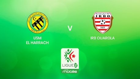 USM El Harrach - IRB Ouargla | Ligue 2 2024/25 | Algeria | Match Completo