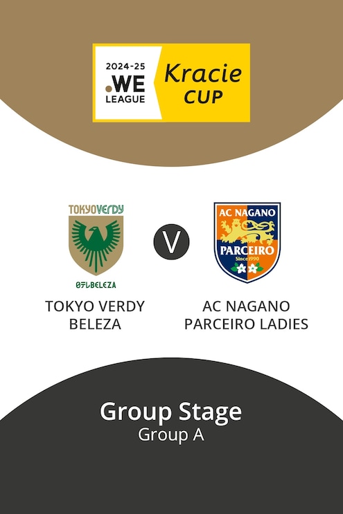 Tokyo Verdy Beleza vs AC Nagano Parceiro Ladies | Grupo A | WE League Kracie Cup | Partido completo