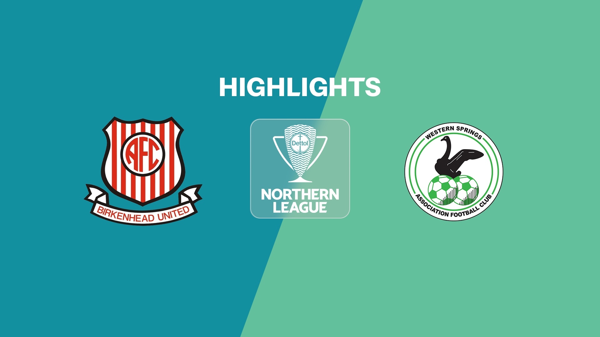 Birkenhead United v Western Springs | Northern League | National League 2025 | Highlights
