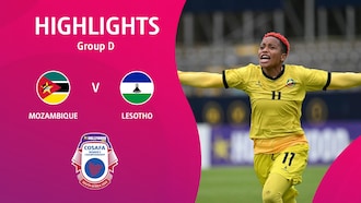 Mozambique - Lesotho | Phase de groupes | HOLLYWOODBETS COSAFA Women's Championship 2024 | Résumé vidéo