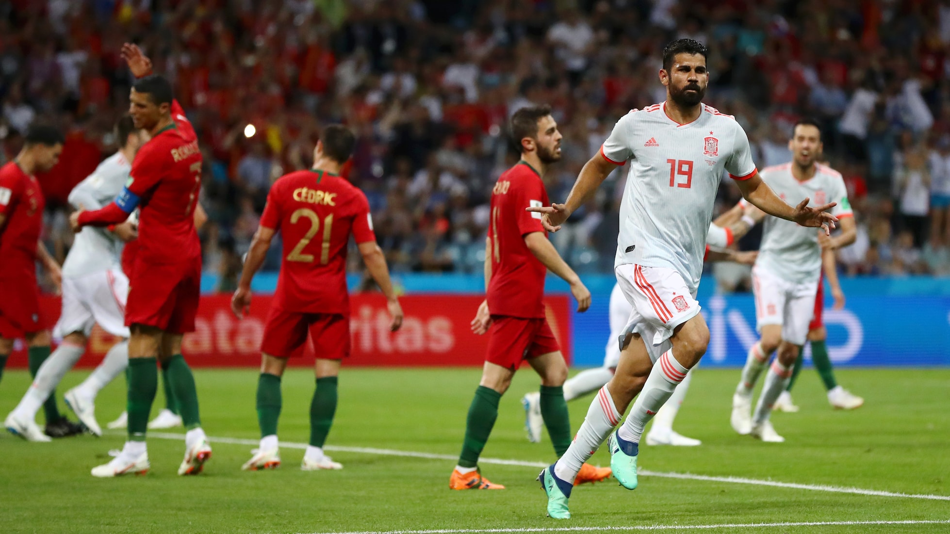 Das Tor von Diego Costa 55' | Portugal - Spanien | FIFA Fussball-Weltmeisterschaft Russland 2018™