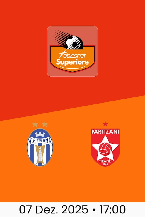 Tirana - Partizani Tirana | Kategoria Superiore 2025/26