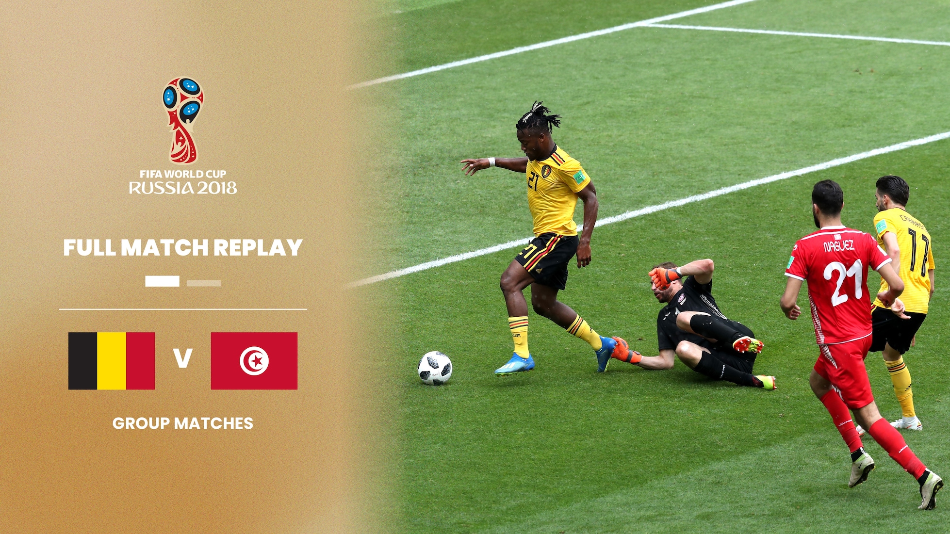 Belgium v Tunisia | Group G | 2018 FIFA World Cup Russia™ | Full Match Replay