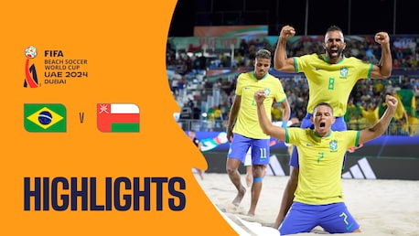 Brésil - Oman | Groupe D | Coupe du Monde de Beach Soccer de la FIFA, Émirats Arabes Unis 2024 Dubaï™ | Résumé vidéo