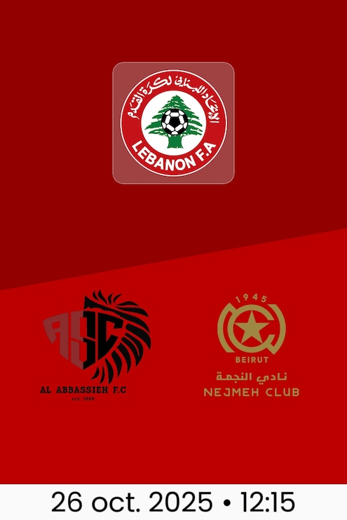 Riyadi Abbasiya - Nejmeh SC | Tour 5 | Première Division 2025/26