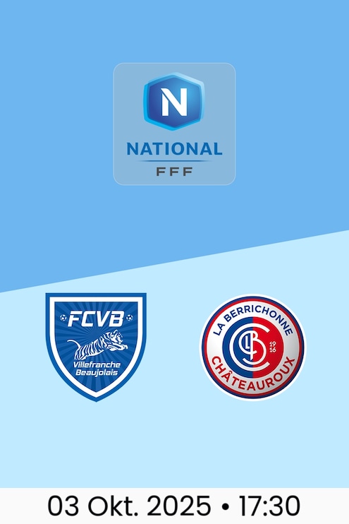 Villefranche - Berrichonne Châteauroux | Nationale Meisterschaft 2025/2026