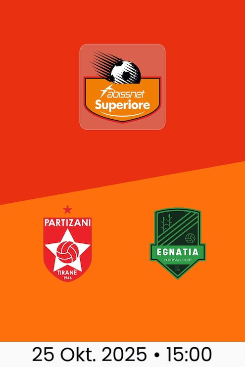 Partizani Tirana - Egnatia Rrogozhinë | Kategoria Superiore 2025/26