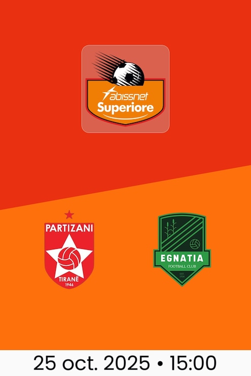 Partizani Tirana - Egnatia Rrogozhinë | Kategoria Superiore 2025/26