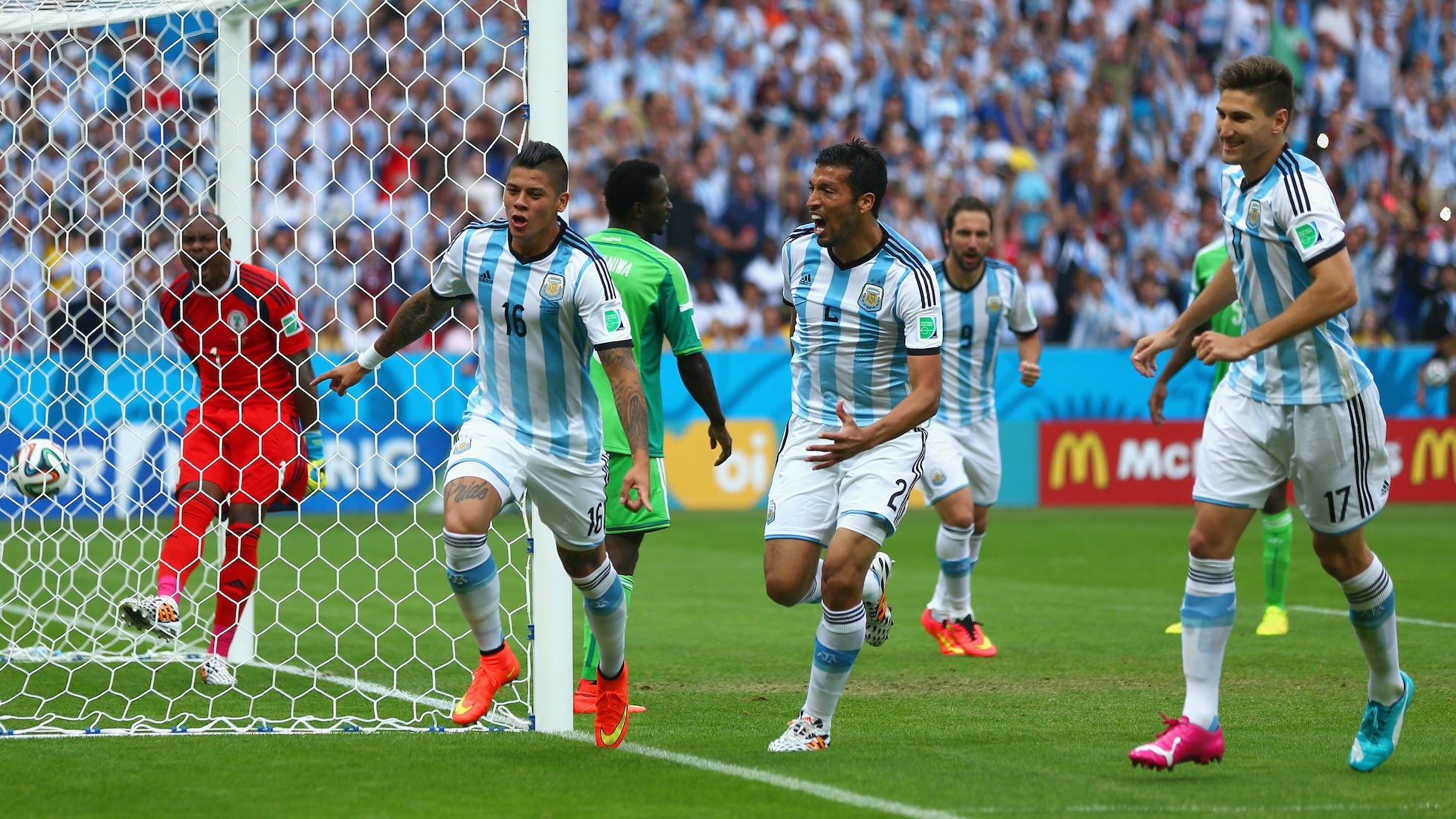 Le but de Marcos Rojo 49' | Nigeria - Argentine | Coupe du Monde de la FIFA, Brésil 2014™