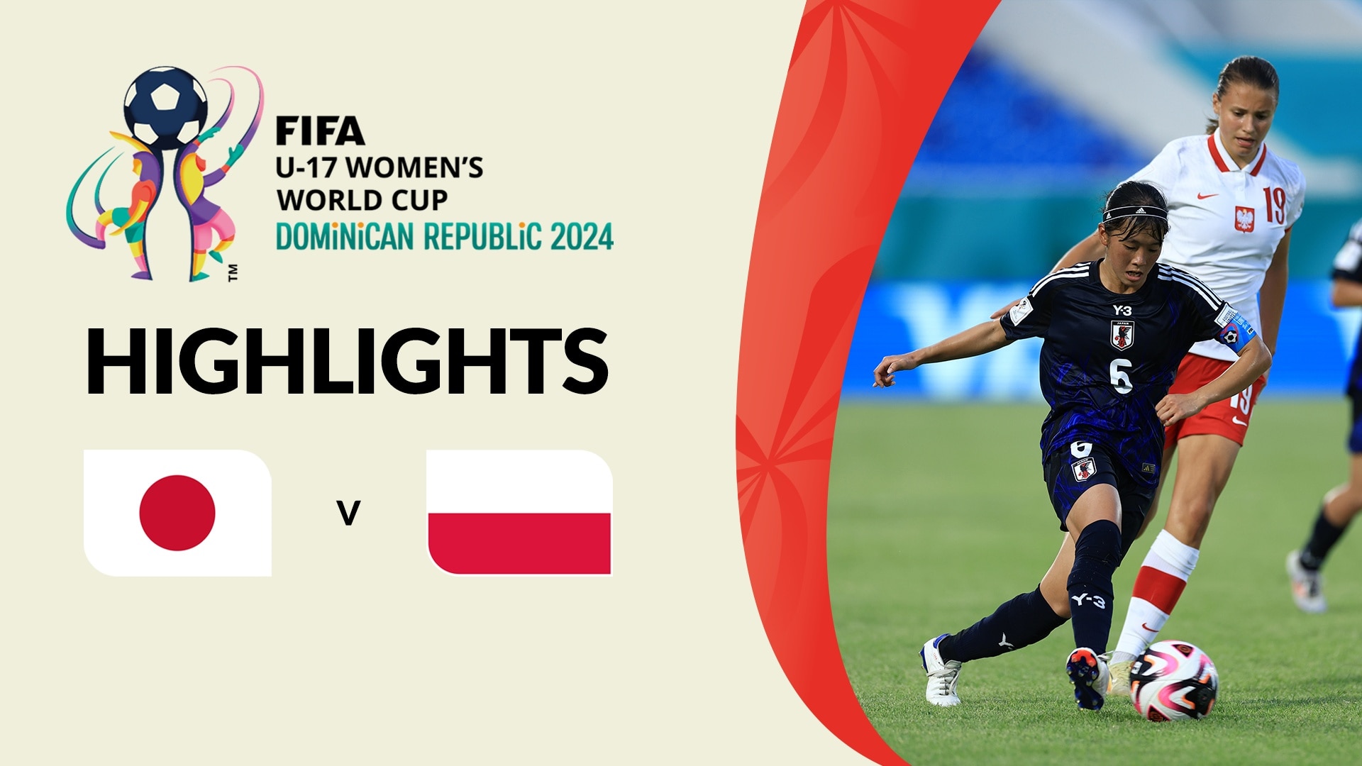 Japão x Polônia | Grupo D | Copa do Mundo Feminina Sub-17 da FIFA República Dominicana 2024™ | Melhores momentos