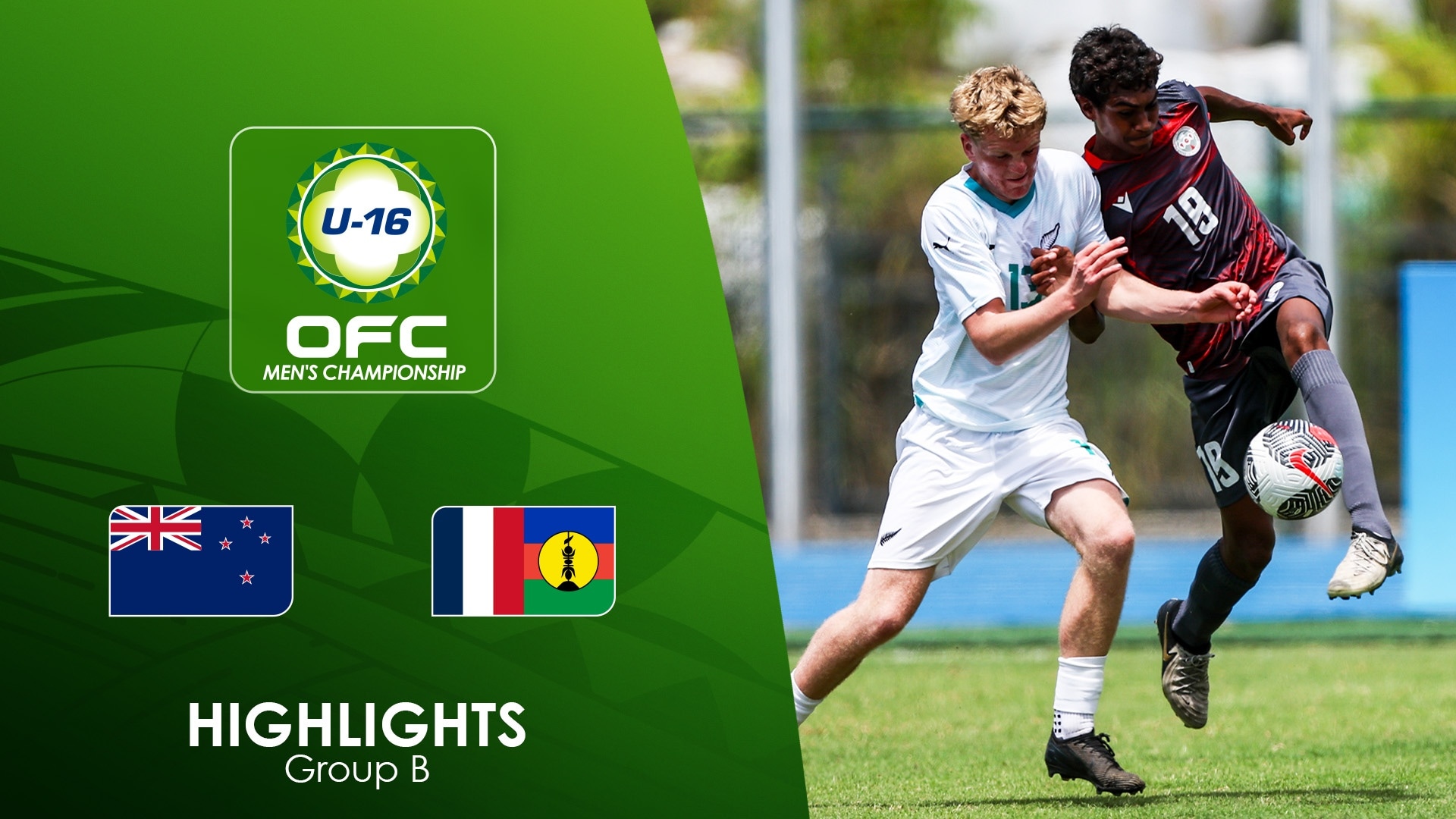 New Zealand v New Caledonia | Group Stage | OFC U-16 Men's Championship 2025 | Highlights