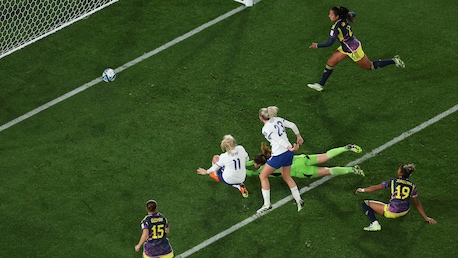 But de Lauren Hemp 45+6' | Angleterre vs Colombie | Coupe du Monde Féminine de la FIFA, Australie & Nouvelle-Zélande 2023™