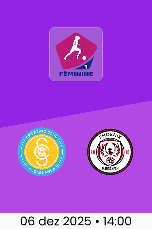 Sporting Casablanca x Phoenix Football Academy | Campeonato Feminino D1 2025-26