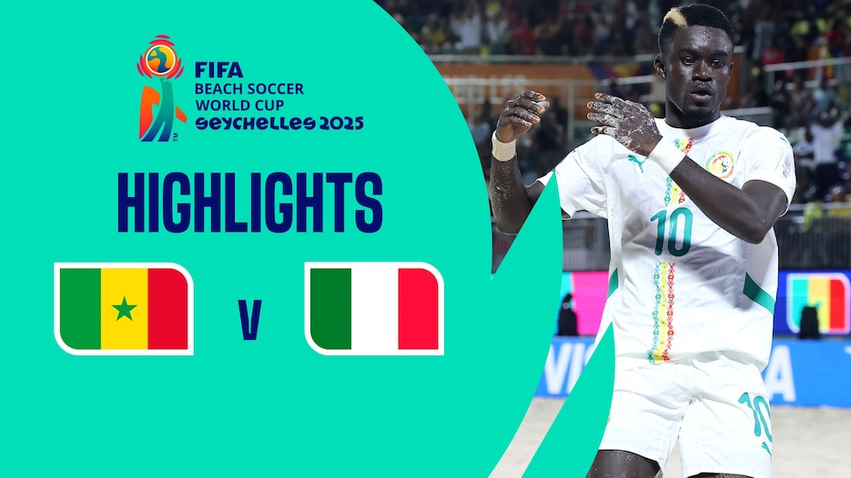 Sénégal - Italie | Quarts de finale | Coupe du Monde de Beach Soccer de la FIFA, Seychelles 2025™ | Résumé vidéo