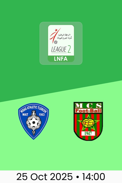 WA Tlemcen v MC Saida | Ligue 2 2025/26