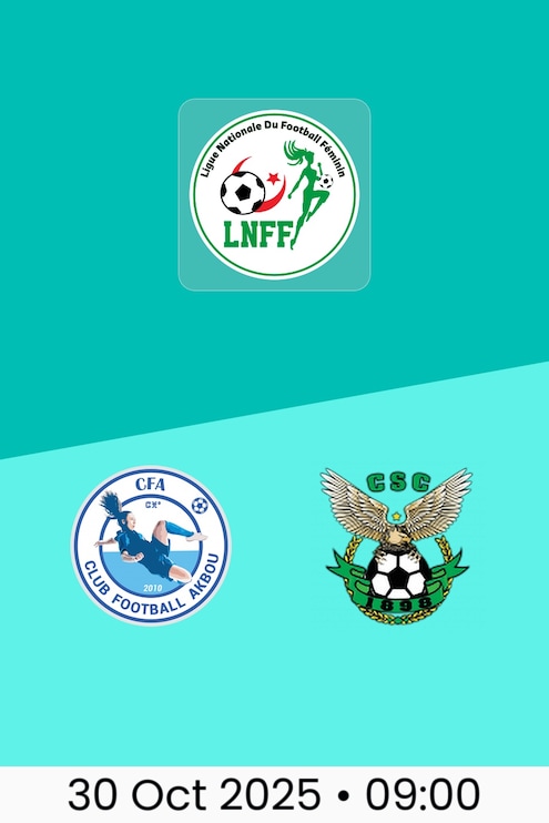 CF Akbou v CS Constantine | Ligue Nationale du Football Féminin 2025/26