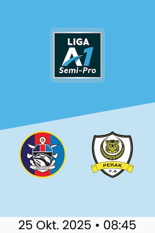 Armed Forces FC - Perak FA |  A1 Semi-Pro League 2025/26