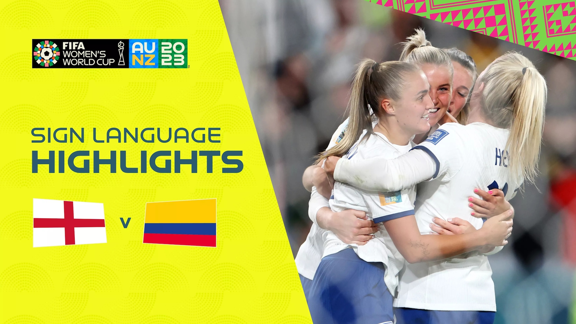 Inghilterra - Colombia | Quarti di finale | Coppa del Mondo femminile FIFA Australia & Nuova Zelanda 2023 | Highlights (Lingua dei segni)