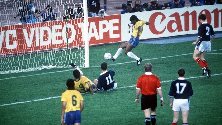 Müller Goal 81' | Brazil vs Scotland | 1990 FIFA World Cup Italy™