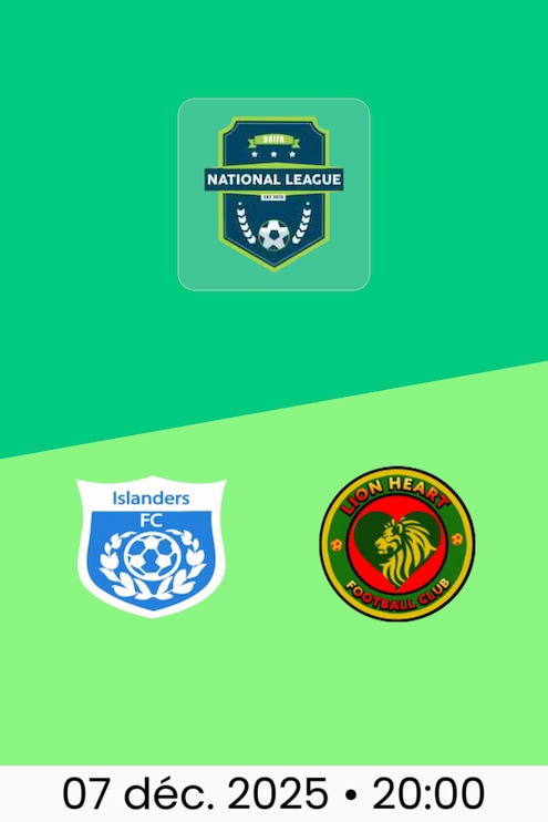 Islanders FC - Lion Heart FC | Ligue Nationale BVIFA 2025/26