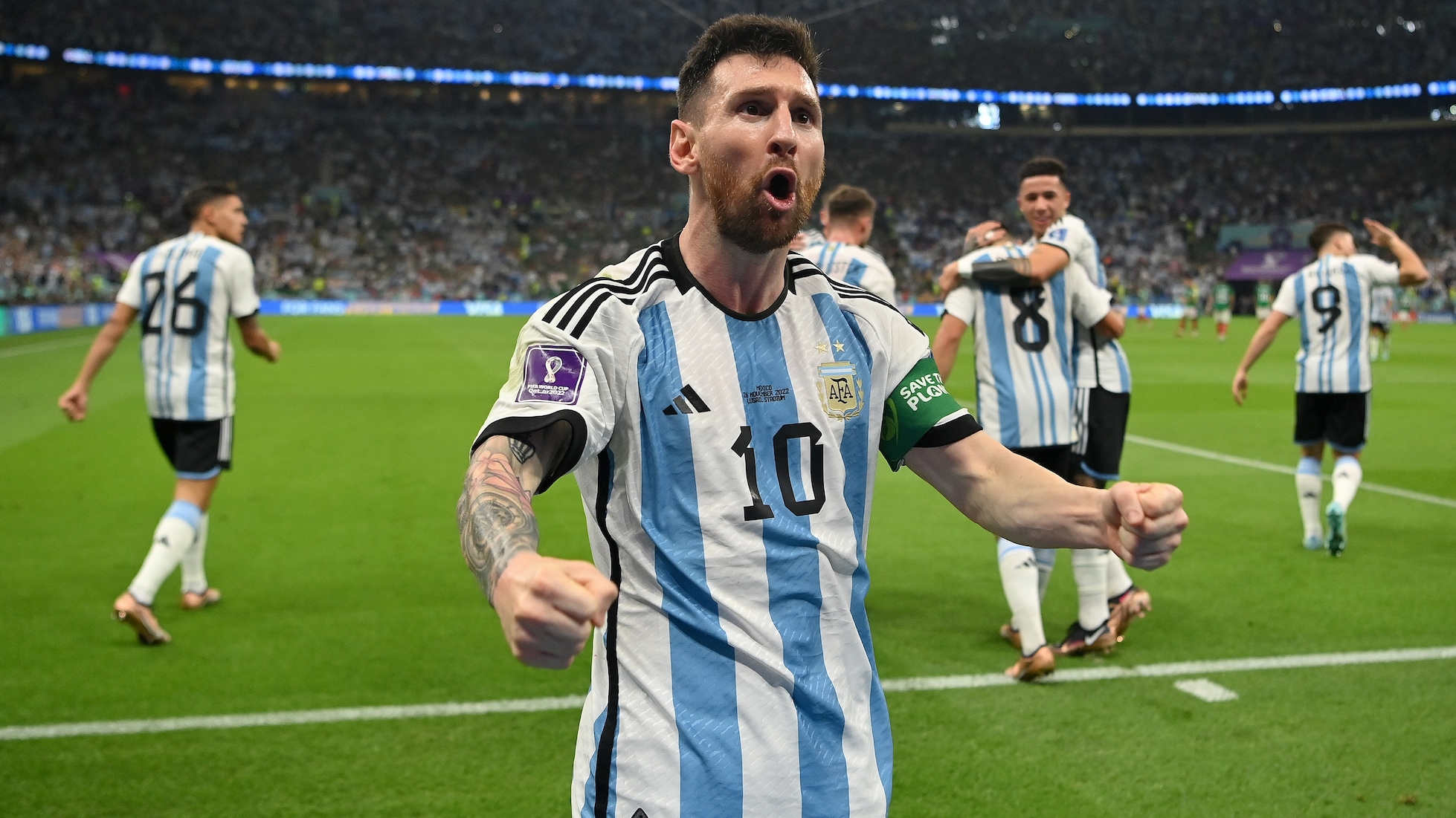 Il gol di Lionel Messi al 64' | Argentina - Messico | Coppa del Mondo FIFA Qatar 2022