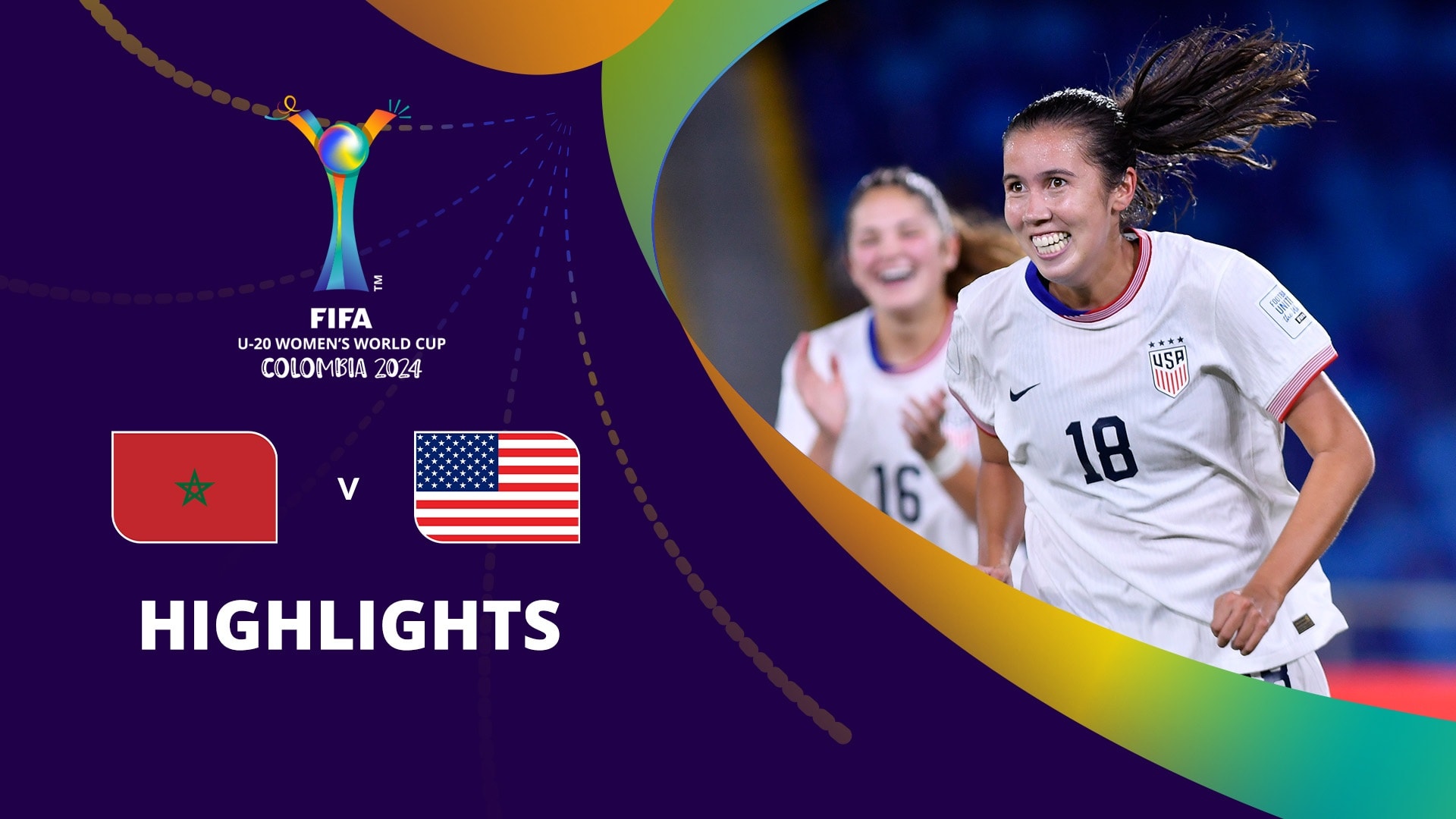 Marokko - USA | Gruppe C | FIFA U-20-Frauen-Weltmeisterschaft Kolumbien 2024™ | Highlights