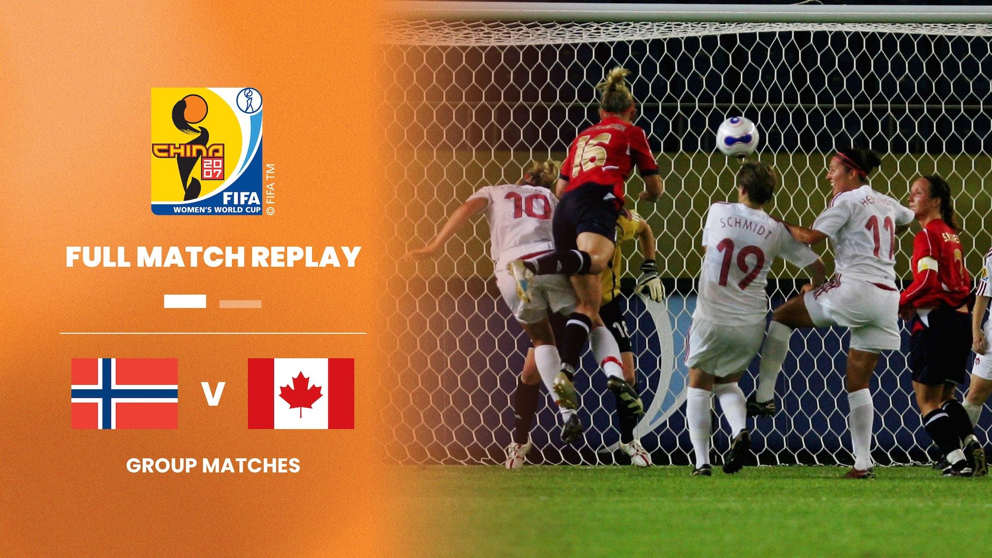 Norvegia - Canada | Gruppo C | Coppa del Mondo Femminile FIFA Cina 2007 | Match completo