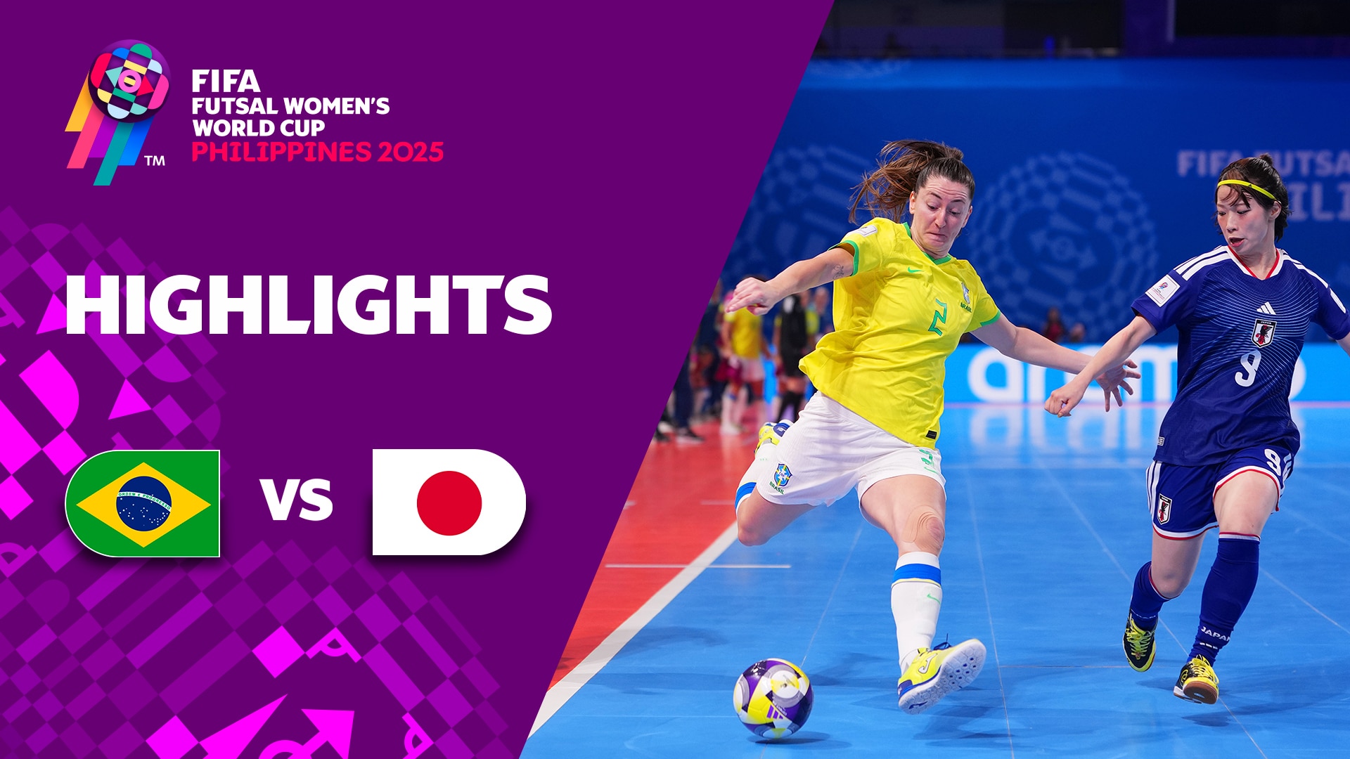 Brasil vs Japón | Cuartos de final | Copa Mundial Femenina de Futsal de la FIFA Filipinas 2025™ | Highlights