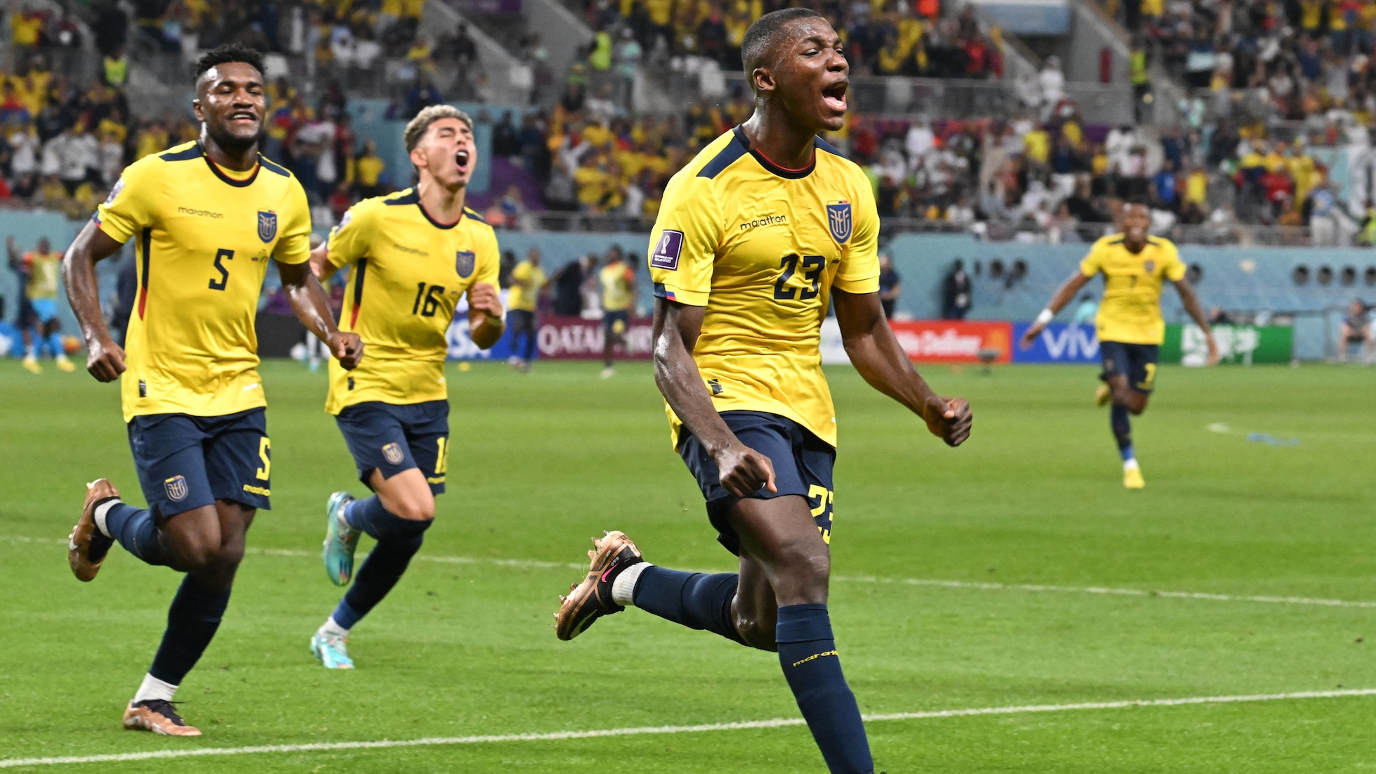 Moises Caicedo Goal 67' | Ecuador v Senegal | FIFA World Cup Qatar 2022™