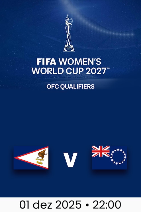Samoa Americana x Cook Islands | Primeira rodada | Eliminatórias da OFC | Copa do Mundo Feminina da FIFA 27™