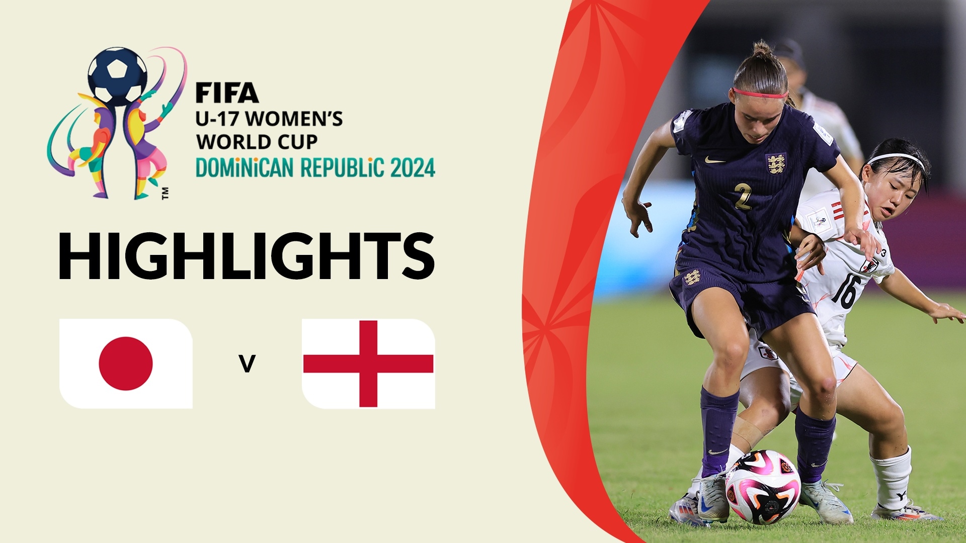 Japon - Angleterre | Quarts de finale | Coupe du Monde Féminine U-17 de la FIFA, République dominicaine 2024™ | Résumé vidéo