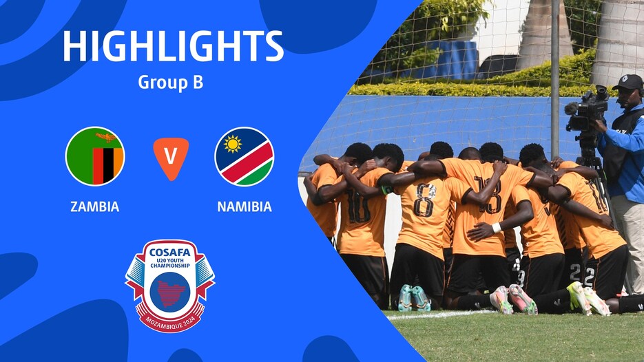 Zambia vs Namibia | Fase de grupos | CAF U-20 Africa Cup of Nations 2025 | Clasificatorio COSAFA | Highlights