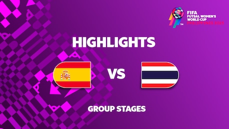 Espagne - Thaïlande | Groupe B | Coupe du Monde Féminine de Futsal de la FIFA, Philippines 2025™ | Résumé vidéo
