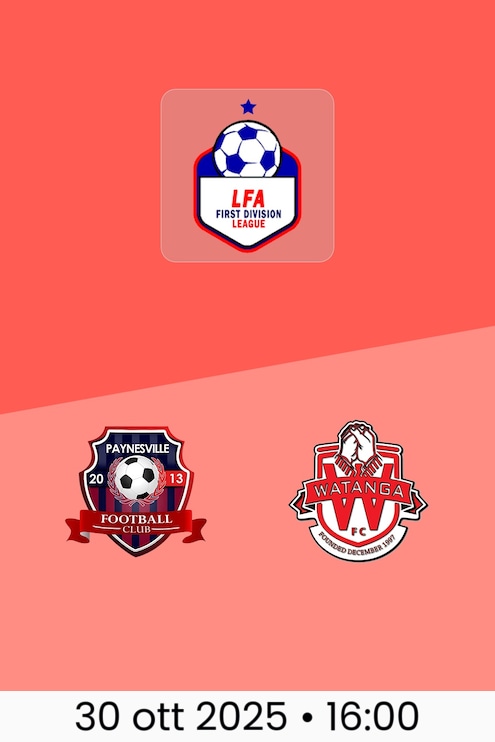 Paynesville FC - Watanga FC | LFA First Division League 2025/26