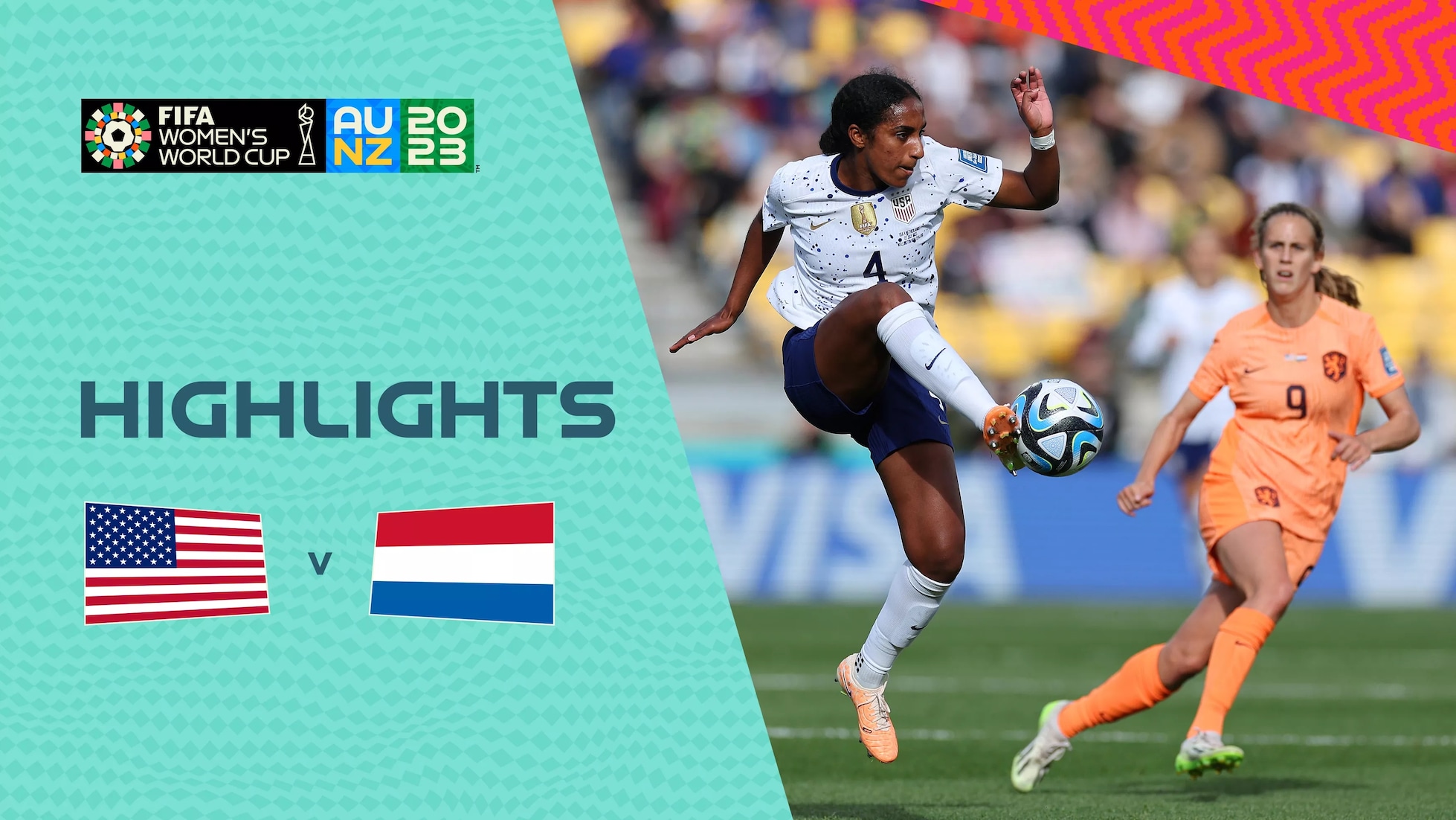 USA - Olanda | Gruppo E | Coppa del Mondo femminile FIFA Australia & Nuova Zelanda 2023 | Highlights senza cronaca