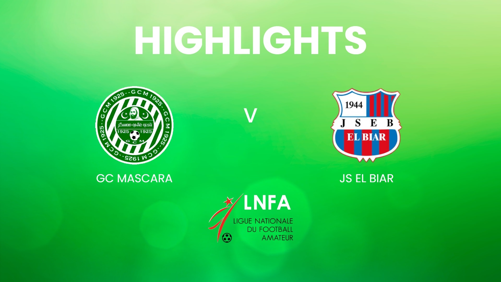 GC Mascara vs JS El Biar | Ligue 2 2024/25 | Argelia | Highlights
