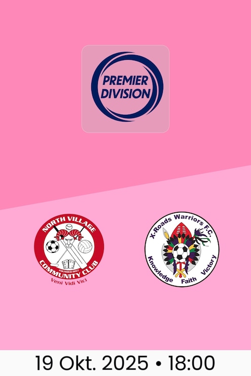 North Village Rams - X-Roads Warriors FC | Bermuda Premier Division 2025/26