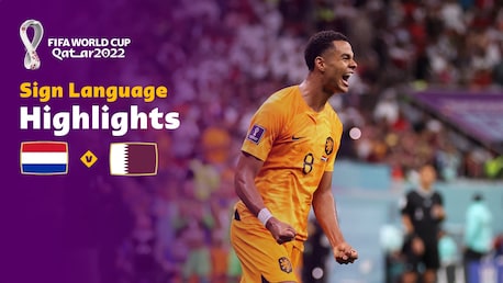 Netherlands v Qatar | Group A | FIFA World Cup Qatar 2022™ | Highlights (Sign Language)