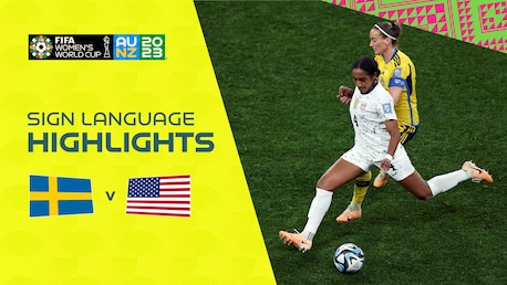 Suède - États-Unis | Huitièmes de finale | Coupe du Monde Féminine de la FIFA, Australie & Nouvelle-Zélande 2023™ | Résumé vidéo (Langue des signes)