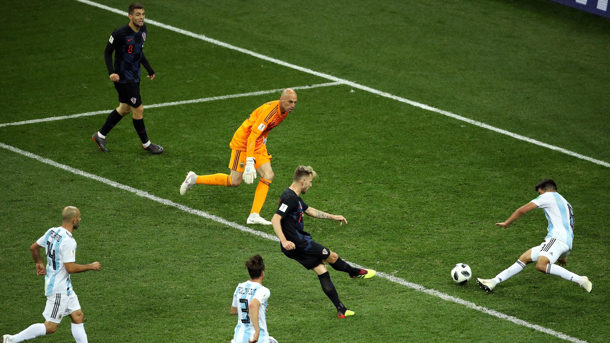 Das Tor von Ivan Rakitic 90'+1' | Argentinien - Kroatien | FIFA Fussball-Weltmeisterschaft Russland 2018™