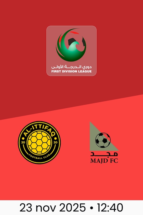 Al-Ittifaq vs Majd FC | Jornada 8 | Liga de Primera División 2025/26