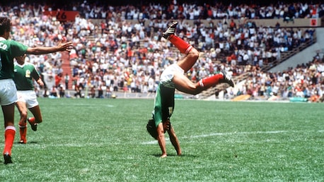 Gol di Hugo Sánchez 39' | Belgio-Messico | Coppa del Mondo della FIFA Messico 1986™