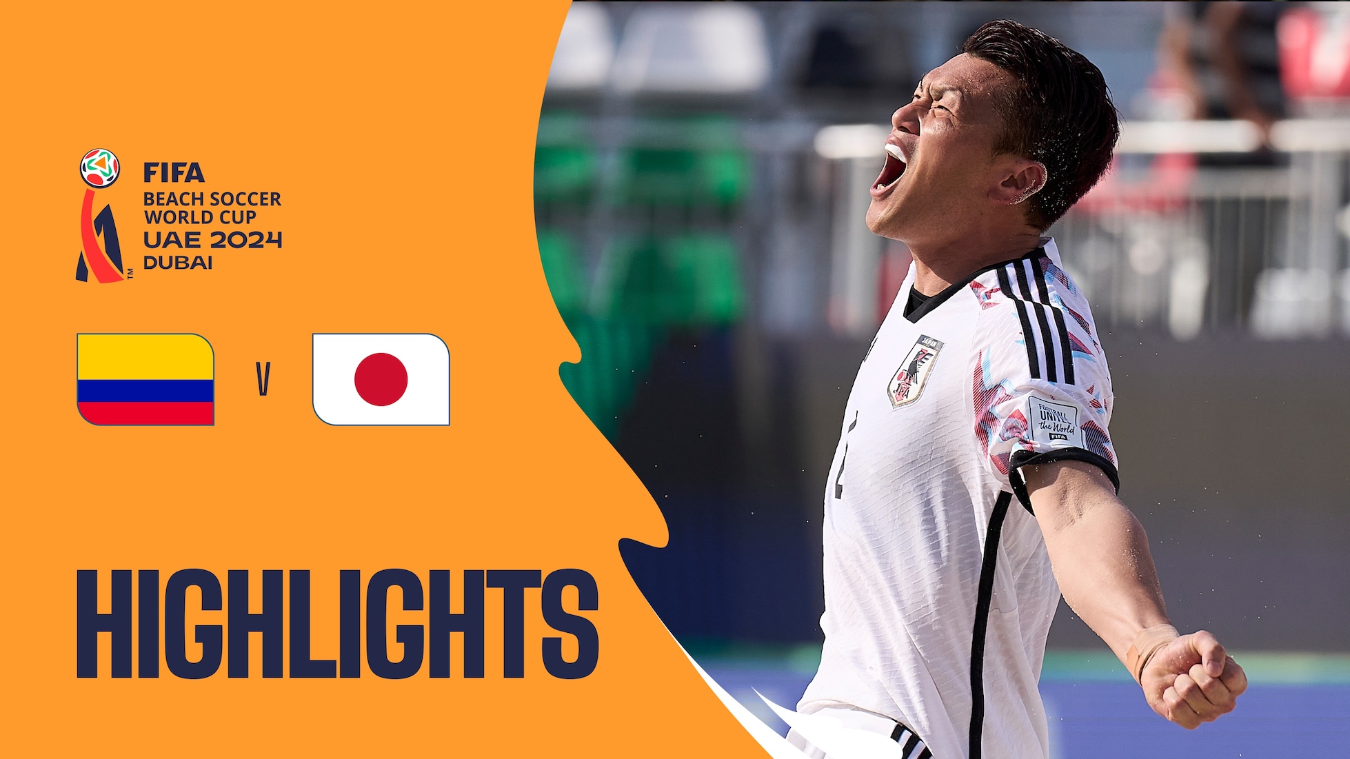Kolumbien - Japan | Gruppe C | FIFA Beach-Soccer-Weltmeisterschaft VAE 2024 Dubai™ | Highlights