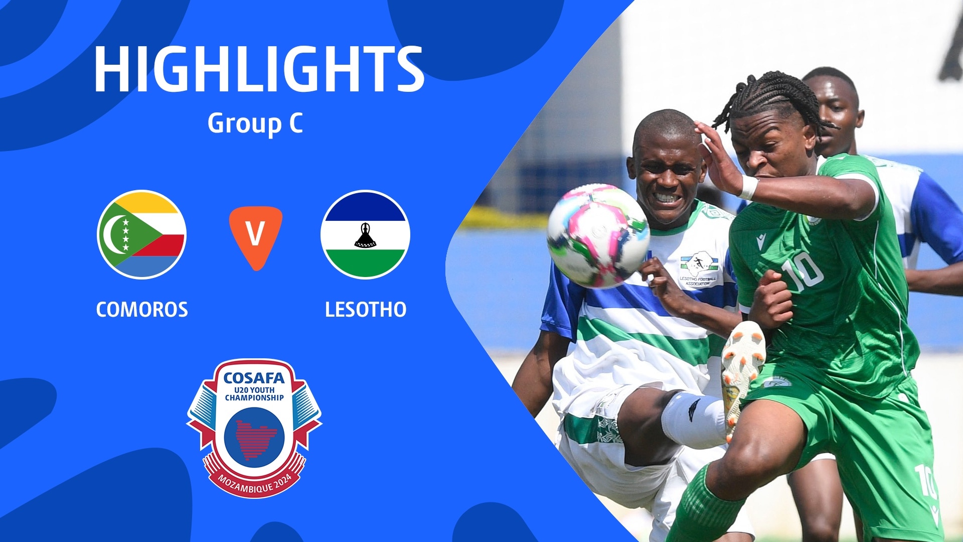 Comores - Lesotho | Phase de groupes | CAF U-20 Africa Cup of Nations 2025 | Qualifications COSAFA | Résumé vidéo