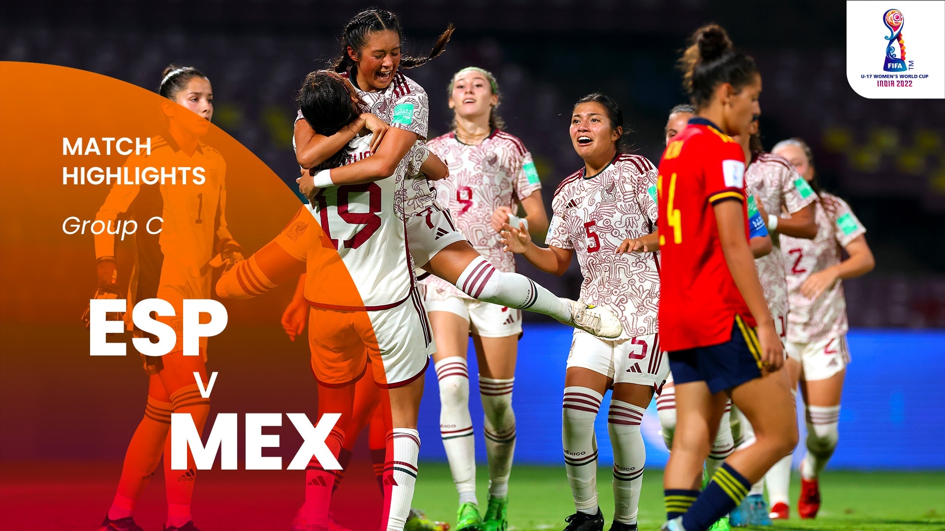 Spagna - Messico | Gruppo C | Coppa del Mondo femminile U-17 FIFA India 2022 | Highlights