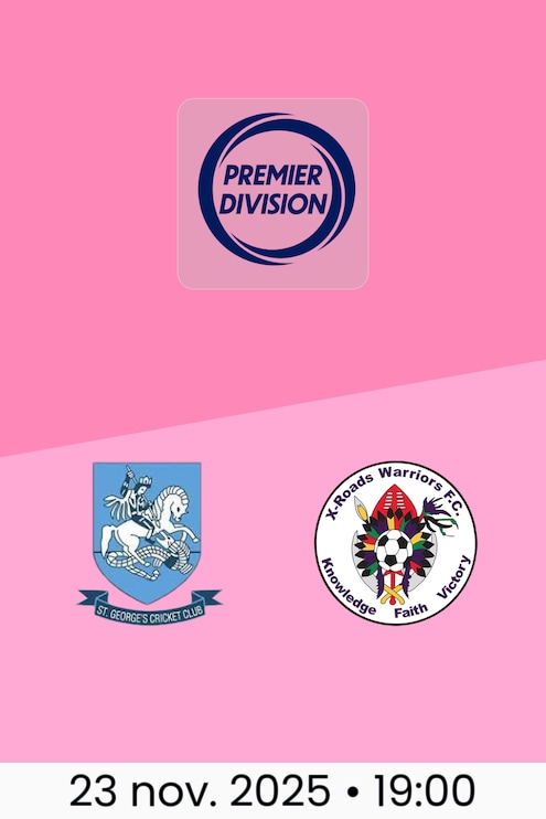 St. George's Colts - X-Roads Warriors FC | Bermuda Premier Division 2025/26