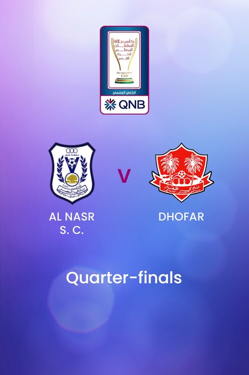 Al Nasr SC - Dhofar | Quarti di Finale - Ritorno | Coppa di Sua Maestà | Oman | Match completo
