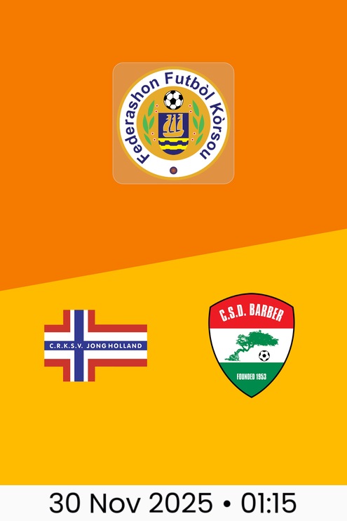 C.R.K.S.V. Jong Holland v Centro Social Y Deportivo Barber | Curaçao Promé Divishon 2025/26